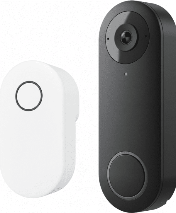 Refurbished Video Doorbell WiFi Camera - Wired 2K Outdoor, 5G&2.4G WiFi, 4:3 Wide View Angle, Smart Detection, Local Storage, No Subscription Front Door Home Security, Customized Chime V2